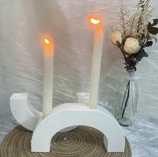 Arch Shaped Candle Holder Silicone Mold for Jesmonite Art Resinarthub Necklaces