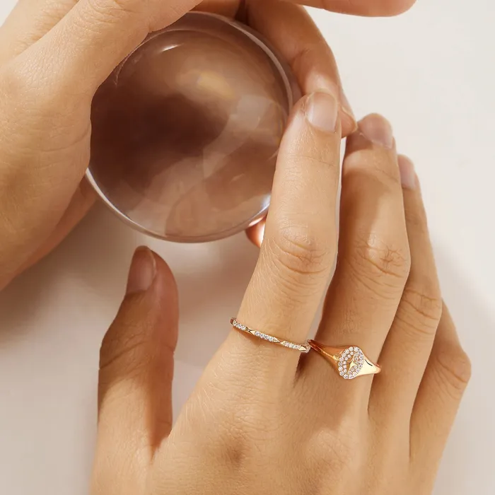 AURELIE GI GALACTICA Diamond Polaris Ring Rings