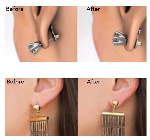 EAR Earrings Earrings Magic Backing For Droopy Ears EAR Earrings Earrings Magic Backing For Droopy Ears