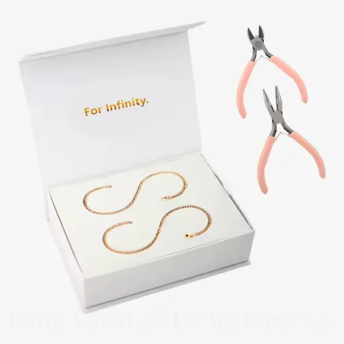Earrings DIY Permanent Jewelry Kit Get Signatured
