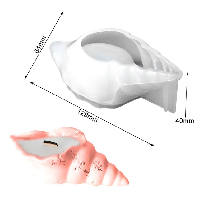 Earrings Resinarthub Shell Storage Silicone Mold Earrings Resinarthub Shell Storage Silicone Mold