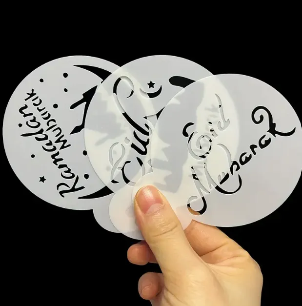 Eid Mubarak Stencil Set for Resin Art RESIN ART HUB Earrings Eid Mubarak Stencil Set for Resin Art RESIN ART HUB Earrings