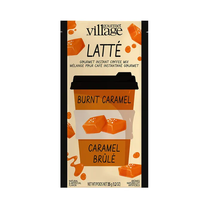 Gourmet du Village Earrings Burnt Caramel Instant Coffee