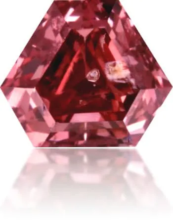 Langerman Diamonds Earrings Natural Pink Diamond Triangle 035 ct Polished