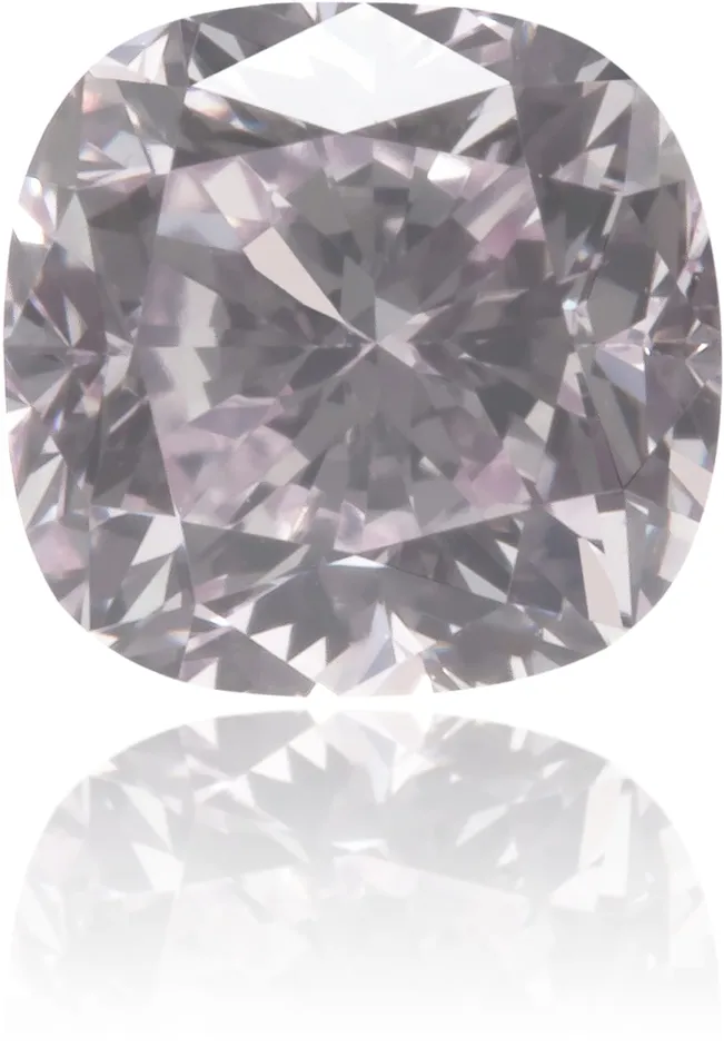 Langerman Diamonds Earrings Natural Purple Diamond Cushion 066 ct Polished