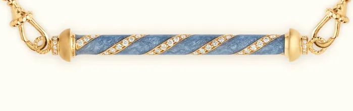 Marie Lichtenberg Rings CANDY CANE BLUE