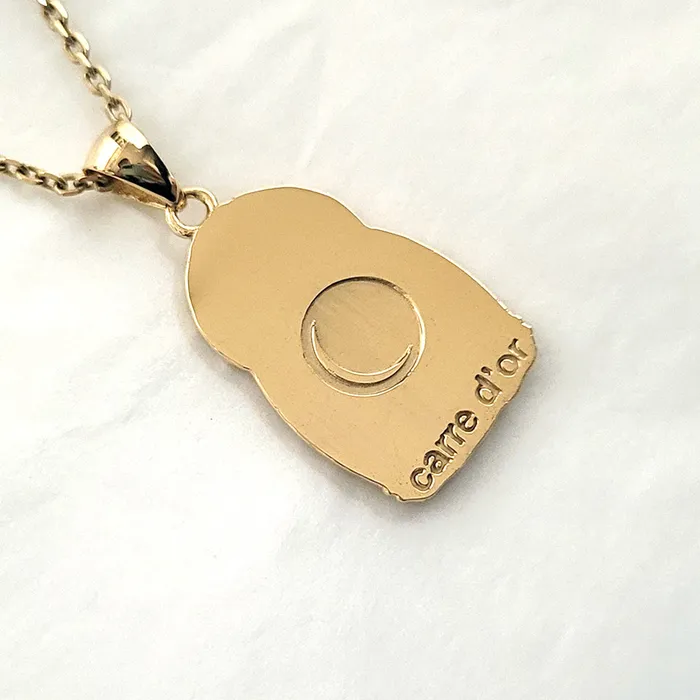 Necklaces carre dor 14k 18k gold mens buddha pendant necklace 2 Large