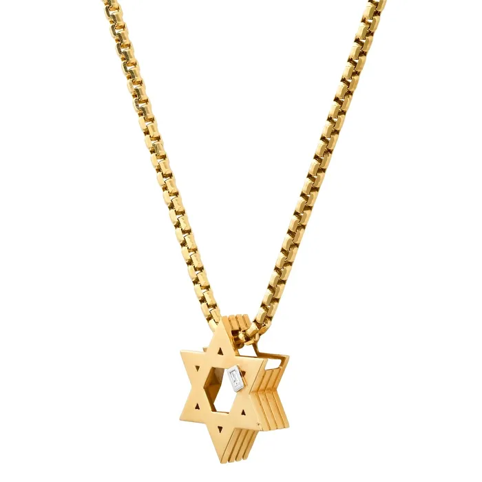 Necklaces Helena Rose Ribbed Magen Necklace