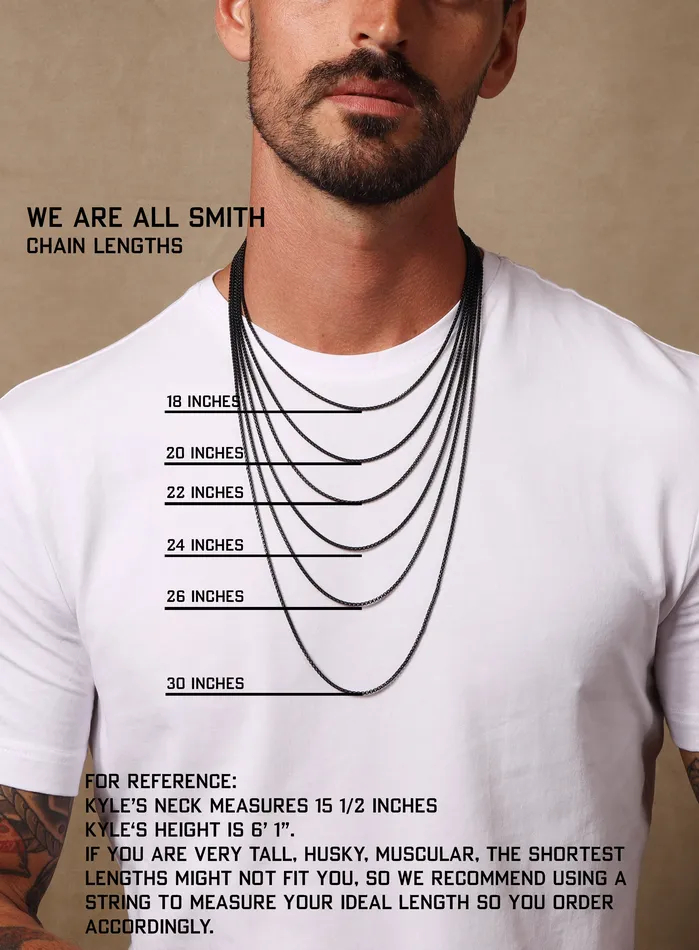 Necklaces WE ARE ALL SMITH Extra Large Saint Christopher Round Shape Pendant Necklace for Men