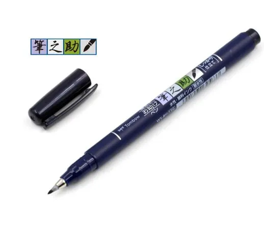 Resin Art Hub Soft Brush Pen and Hard Tip Art Marker Black Ink for Calligraphy Art Craft Necklaces