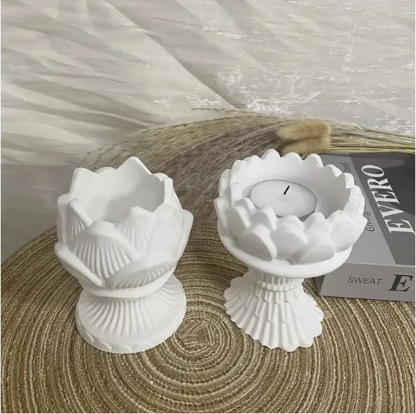 Resinarthub Necklaces Lotus Shaped Candle Storage Silicone Molds for Jesmonite Art Resinarthub Necklaces Lotus Shaped Candle Storage Silicone Molds for Jesmonite Art