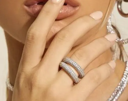 Rings LUV AJ Amalfi Ring Pave Rings LUV AJ Amalfi Ring Pave