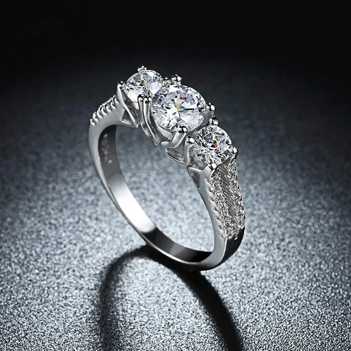 Rings Yellow Chimes Rings for Women White Crystal Ring Platinum Plated Crystal Ring for Women and GirlsSize US 6 Yellow Chimes