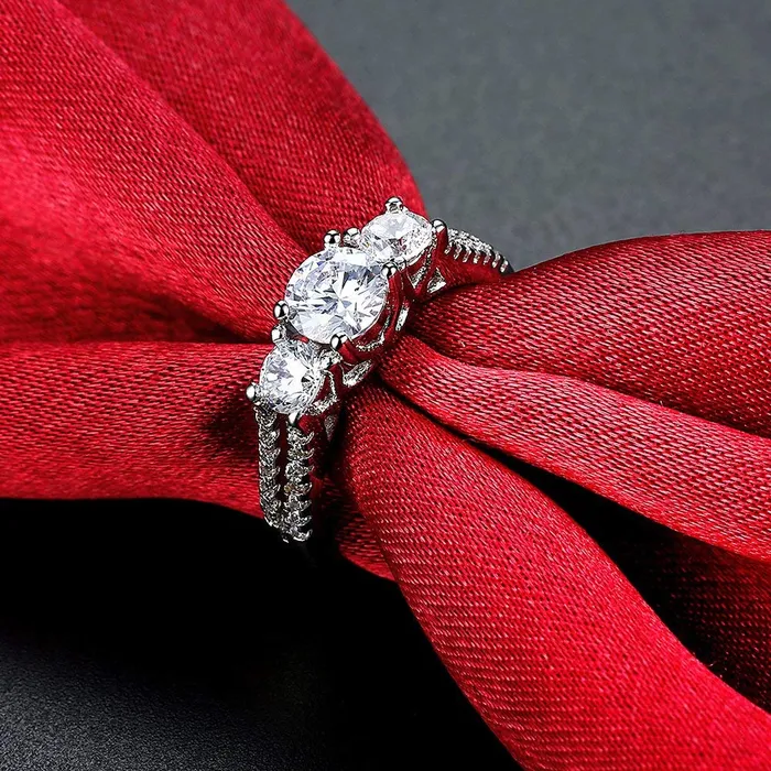 Rings Yellow Chimes Rings for Women White Crystal Ring Platinum Plated Crystal Ring for Women and GirlsSize US 6 Yellow Chimes