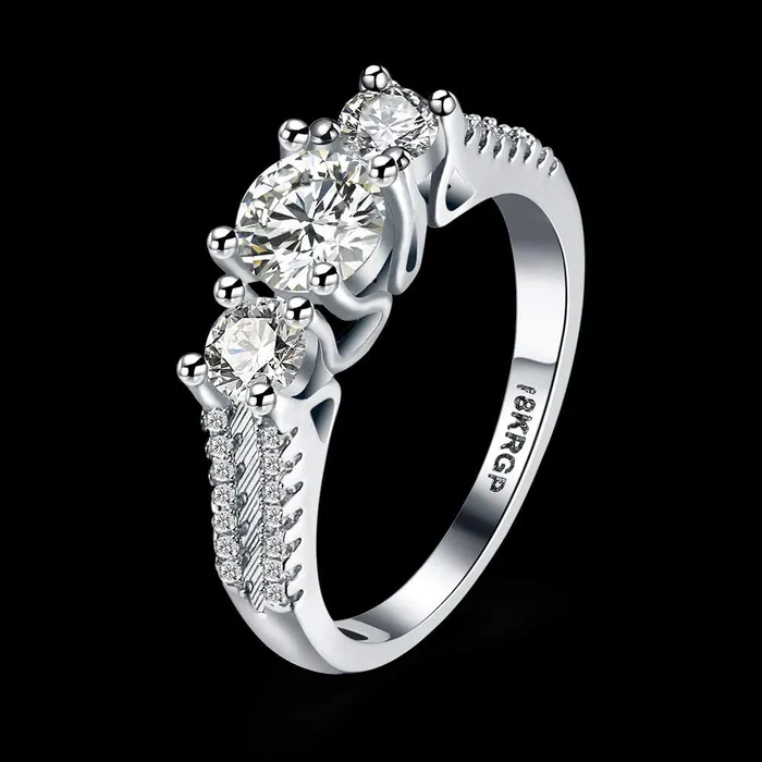 Rings Yellow Chimes Rings for Women White Crystal Ring Platinum Plated Crystal Ring for Women and GirlsSize US 6 Yellow Chimes