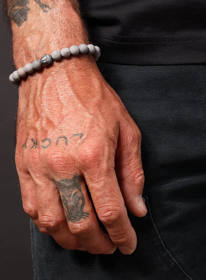 WE ARE ALL SMITH Mens Jewelry Clothing Bracelets Matte Eagle Eye Japer and Buddha Bead Bracelet