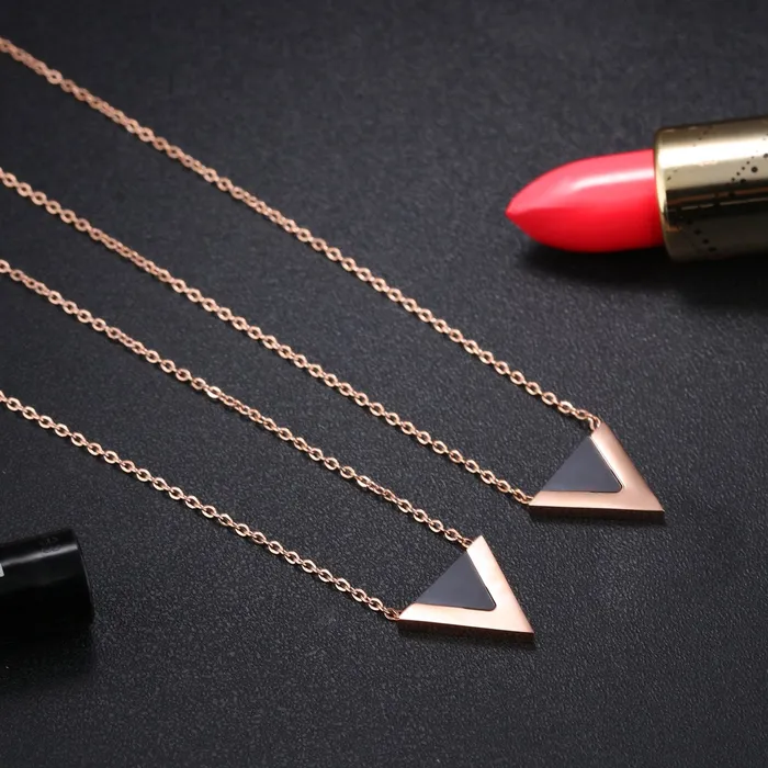 Yellow Chimes Bracelets Yellow Chimes Western Style The V Sign Rose Gold Stainless Steel Never Fading Pendant for Women Girls