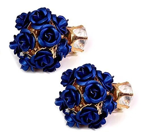 Yellow Chimes Designer Double Sided Fancy Wear Rose Earrings for Girls Women Yellow Chimes Earrings Yellow Chimes Designer Double Sided Fancy Wear Rose Earrings for Girls Women Yellow Chimes Earrings