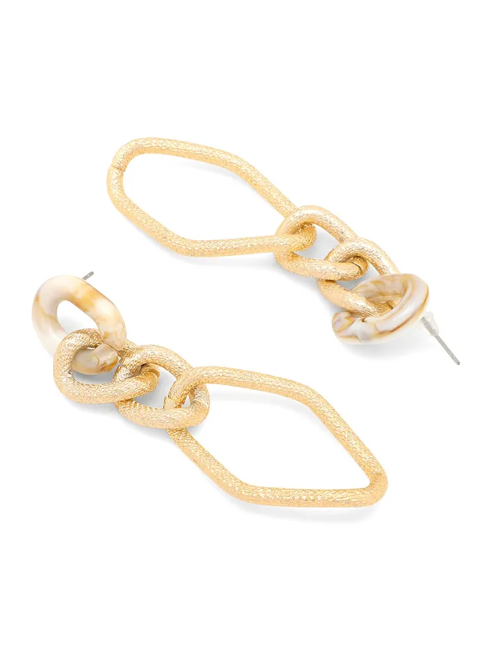 Yellow Chimes Earrings for Women and Girls Drop Earrings for Girls Gold Toned Chain Drop Designed Drop Earrings Birthday Gift for girls and women Anniversary Gift for Wife Yellow Chimes Earrings