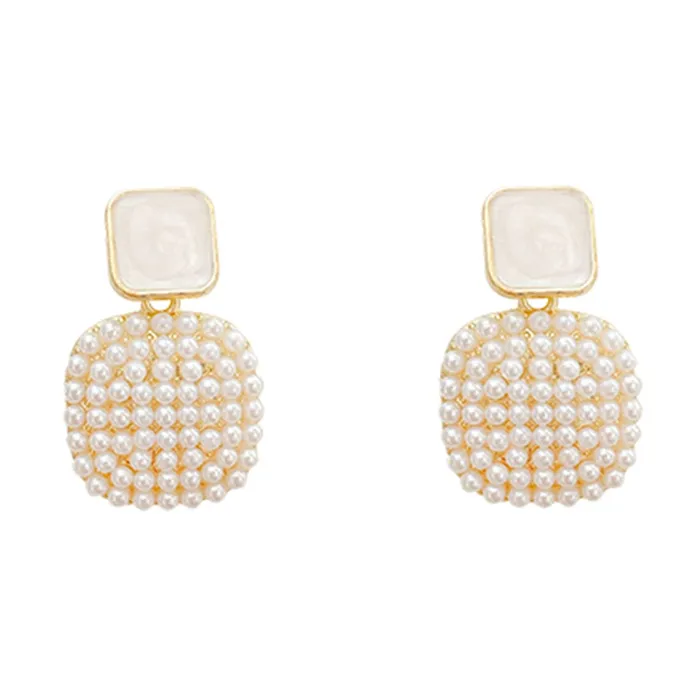 Yellow Chimes Earrings For Women Gold Tone Layered Round Shaped Crystal Stud Drop Earrings For Women and Girls Yellow Chimes Earrings