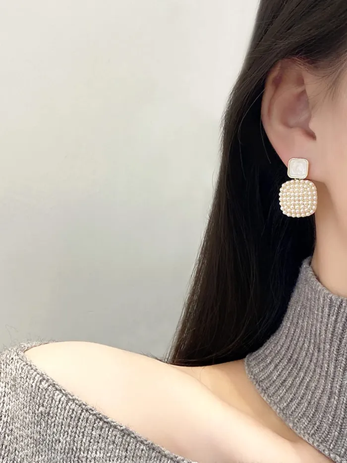 Yellow Chimes Earrings For Women Gold Tone Layered Round Shaped Crystal Stud Drop Earrings For Women and Girls Yellow Chimes Earrings