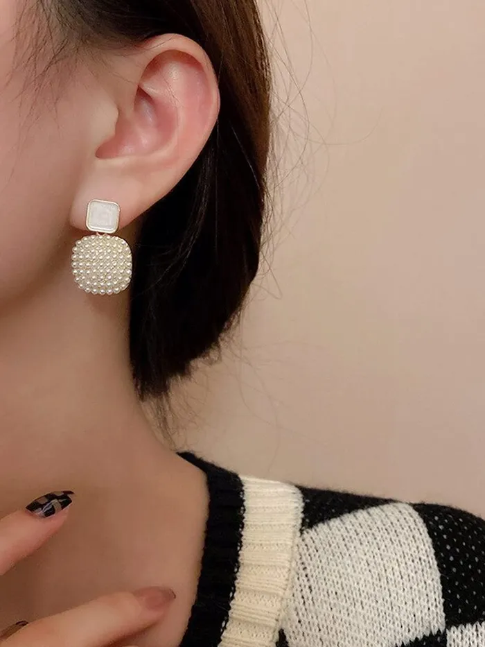 Yellow Chimes Earrings For Women Gold Tone Layered Round Shaped Crystal Stud Drop Earrings For Women and Girls Yellow Chimes Earrings