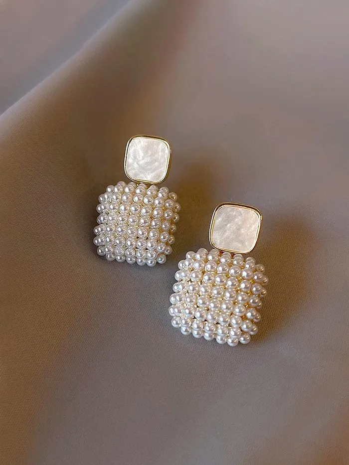 Yellow Chimes Earrings For Women Gold Tone Layered Round Shaped Crystal Stud Drop Earrings For Women and Girls Yellow Chimes Earrings