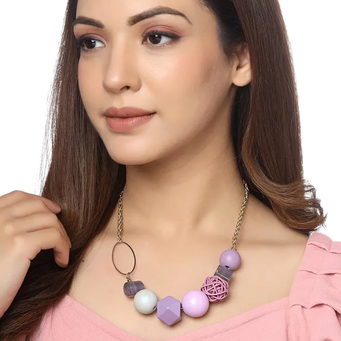 Yellow Chimes Earrings Yellow Chimes Necklace for Women and Girls Fashion Blue Choker Necklace for Women Western Geometric Statement Style Choker Necklace Birthday Gift for Girls Women Anniversary Gift for Wife