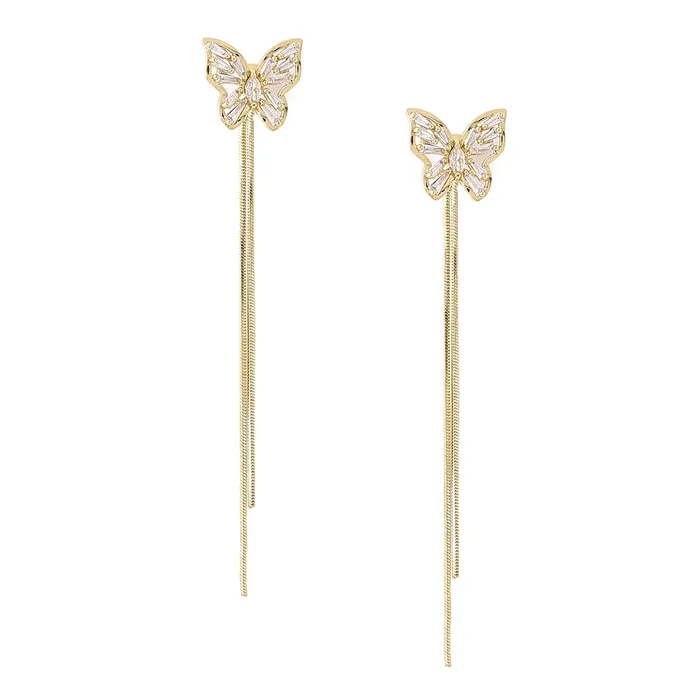 Yellow Chimes Necklaces Yellow Chimes Earrings For Women Gold Tone Butterfly Stud Long Tassel Chain Drop Dangle Earrings For Women and Girls Yellow Chimes Necklaces Yellow Chimes Earrings For Women Gold Tone Butterfly Stud Long Tassel Chain Drop Dangle Earrings For Women and Girls