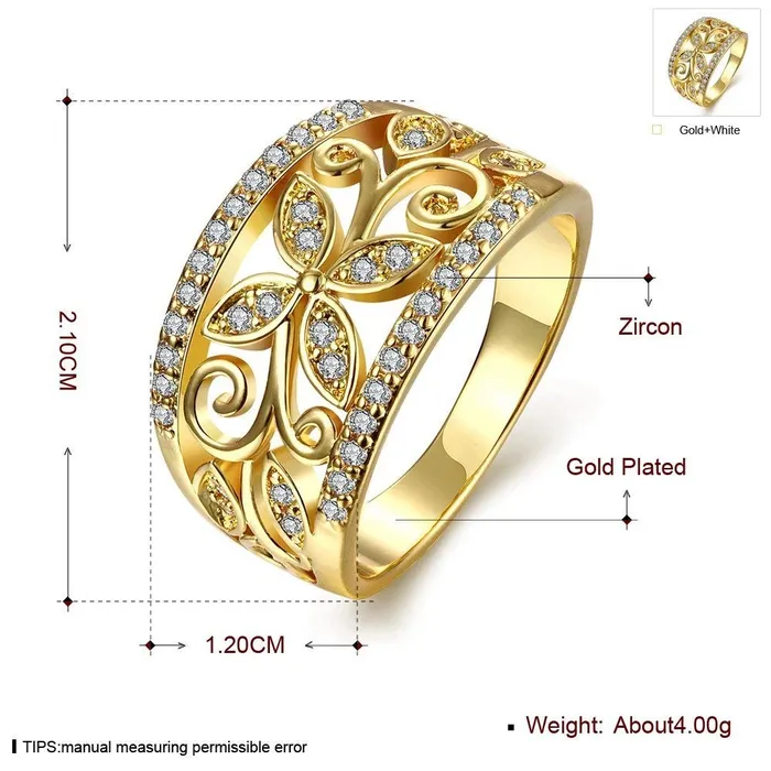 Yellow Chimes Necklaces Yellow Chimes Rings for Women Elegant Stylish Gold Plated Floral Designed Crystal from Austrain Collection Rings for Women and Girls