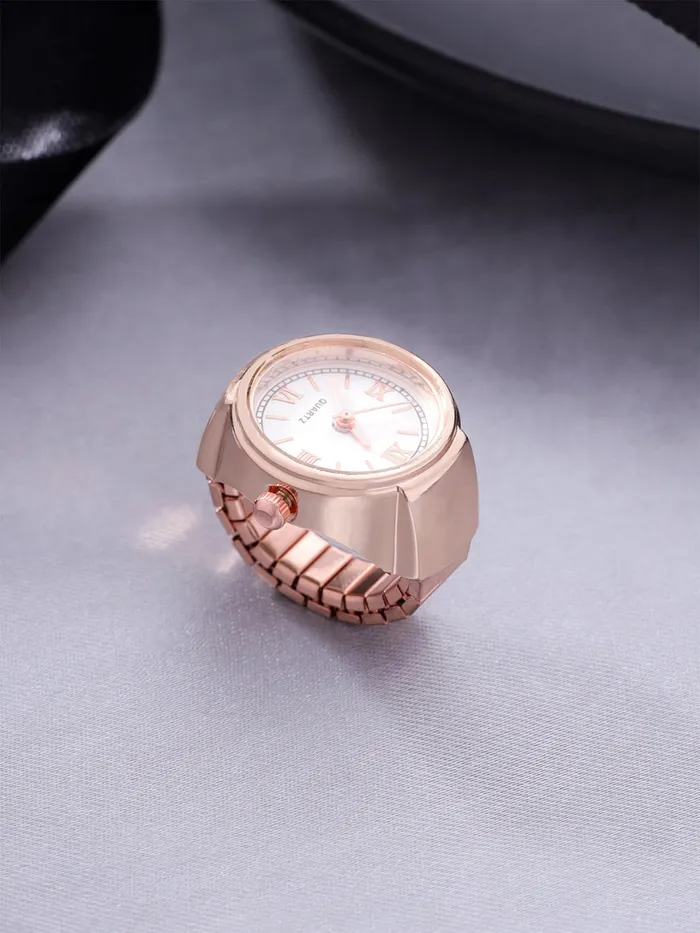 Yellow Chimes Rings for Women and Girls Stretchable Rose Gold Rings for Girls Watch Designed Women Ring Birthday Gift for Women and Girls Anniversary Gift for Wife Yellow Chimes Earrings