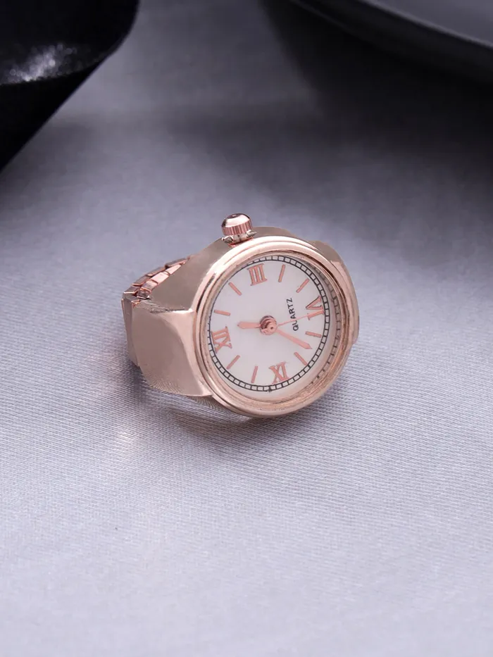 Yellow Chimes Rings for Women and Girls Stretchable Rose Gold Rings for Girls Watch Designed Women Ring Birthday Gift for Women and Girls Anniversary Gift for Wife Yellow Chimes Earrings