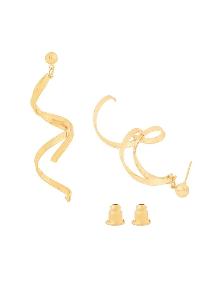 Yellow Chimes Yellow Chimes Dangler Earrings for Women Fashion Golden Women Earrings Gold Plated Long Earrings for Women Birthday Gift for Girls Anniversary Gift for Wife Necklaces