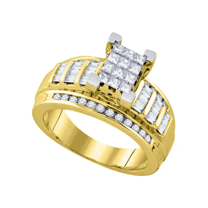 10kt Yellow Gold Womens Princess Diamond Cindys Dream Cluster Bridal Wedding Engagement Ring 78 Cttw Size 65 mayamila Rings 10kt Yellow Gold Womens Princess Diamond Cindys Dream Cluster Bridal Wedding Engagement Ring 78 Cttw Size 65 mayamila Rings