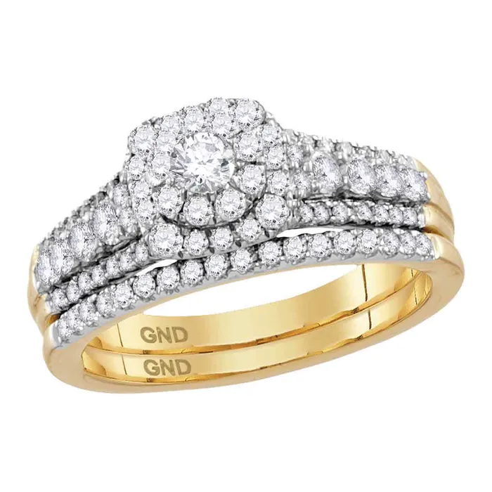 14kt Yellow Gold Womens Diamond Round Bridal Wedding Engagement Ring Band Set 100 Cttw mayamila Rings 14kt Yellow Gold Womens Diamond Round Bridal Wedding Engagement Ring Band Set 100 Cttw mayamila Rings