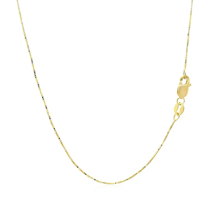 18k Yellow Gold Box Chain 06mm MayaMila PreStyled Sets