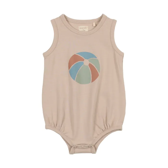 Analogie Earrings Analogie Summer Print Romper Beachball