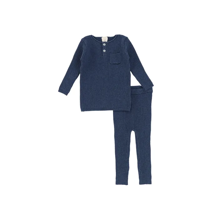 Analogie Knit Pocket Set Heather Blue Analogie Rings