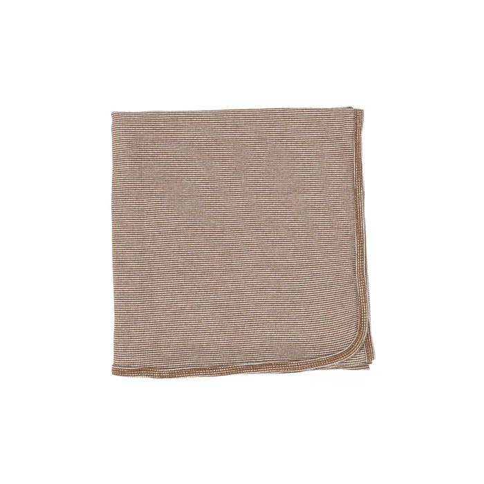 Analogie Stitch Blanket BrownWhite Analogie Rings