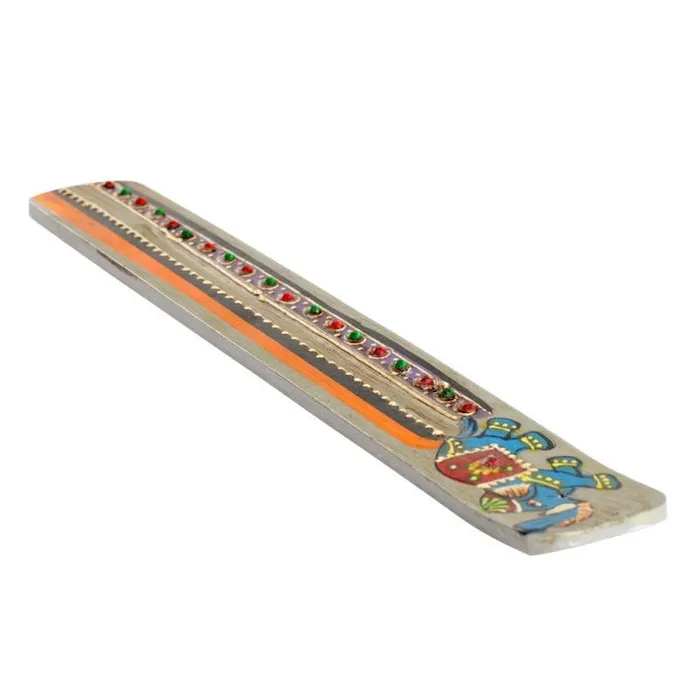 Benjamin International Earrings Hand Painted Elephant Incense Holder