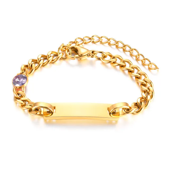 Birthstone Baby Bracelet Juzan Jewelry Bracelets