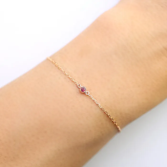 Bracelets Envero Jewelry Dahlia Birthstone Bracelet