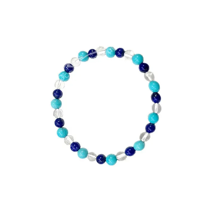 Bracelets Turquoise Lapis Lazuli Clear Quartz Bracelet 6MM Oceanic Linkways