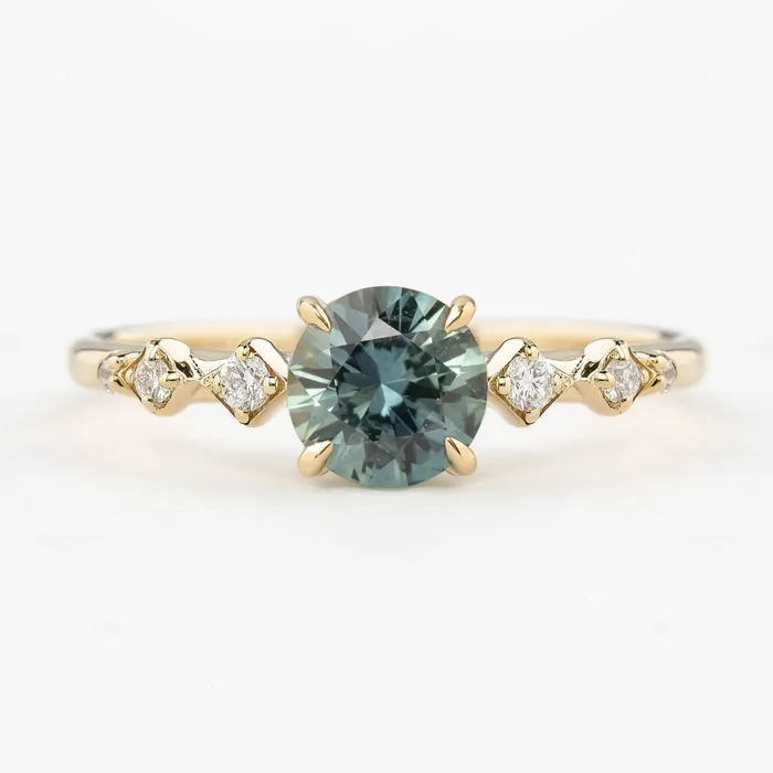 Celeste Ring 095ct Montana Sapphire Ring 14K Yellow Gold One of a kind Envero Jewelry Rings Celeste Ring 095ct Montana Sapphire Ring 14K Yellow Gold One of a kind Envero Jewelry Rings