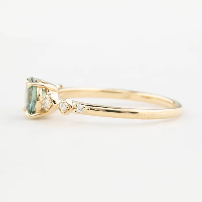 Celeste Ring 095ct Montana Sapphire Ring 14K Yellow Gold One of a kind Envero Jewelry Rings Celeste Ring 095ct Montana Sapphire Ring 14K Yellow Gold One of a kind Envero Jewelry Rings