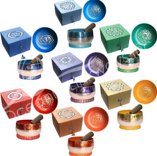 Chakra Singing Bowl with Decorative Box 5 Oceanic Linkways Necklaces