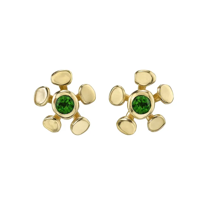 Chrona Emerald Studs18k VRAM Earrings