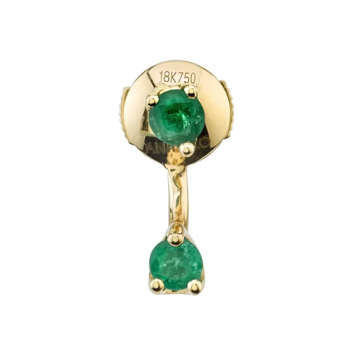 Earrings Anita Ko Orbit Earring Emerald