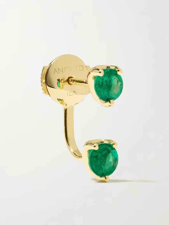 Earrings Anita Ko Orbit Earring Emerald Earrings Anita Ko Orbit Earring Emerald