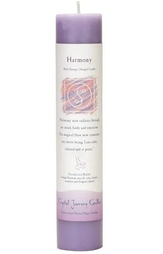 Earrings Crystal Journey Candles Harmony Lilac Pillar Candle Reiki Charged